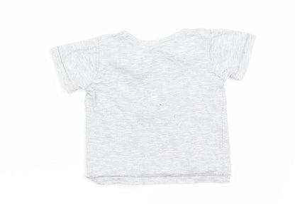 George Boys Grey   Basic T-Shirt Size 0-3 Months