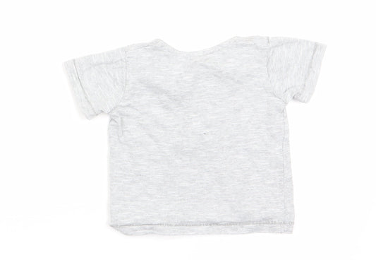 George Boys Grey   Basic T-Shirt Size 0-3 Months