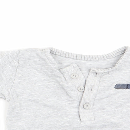 George Boys Grey   Basic T-Shirt Size 0-3 Months