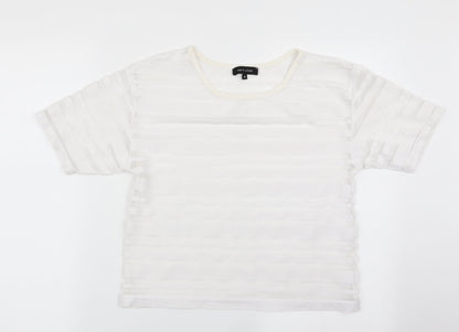Womens UK Size 8 New Look White Basic T-Shirt