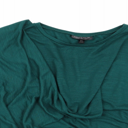 Womens UK Size 8 Topshop Green Pullover Jumper