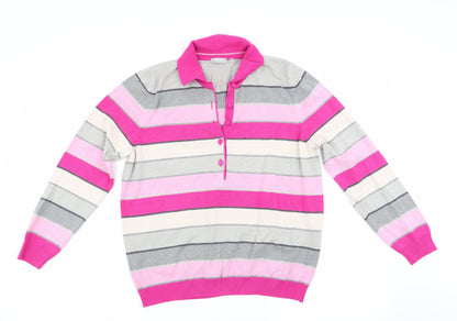Womens UK Size 12 Rabe Pink Pullover Jumper