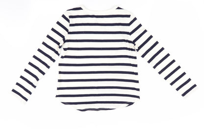 Gap Girls Blue Striped  Basic Casual Size L