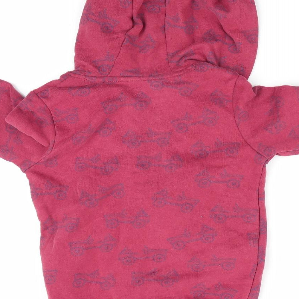 M &Co KIds Boys Brown Geometric  Jacket  Size 18-24 Months  - Car print