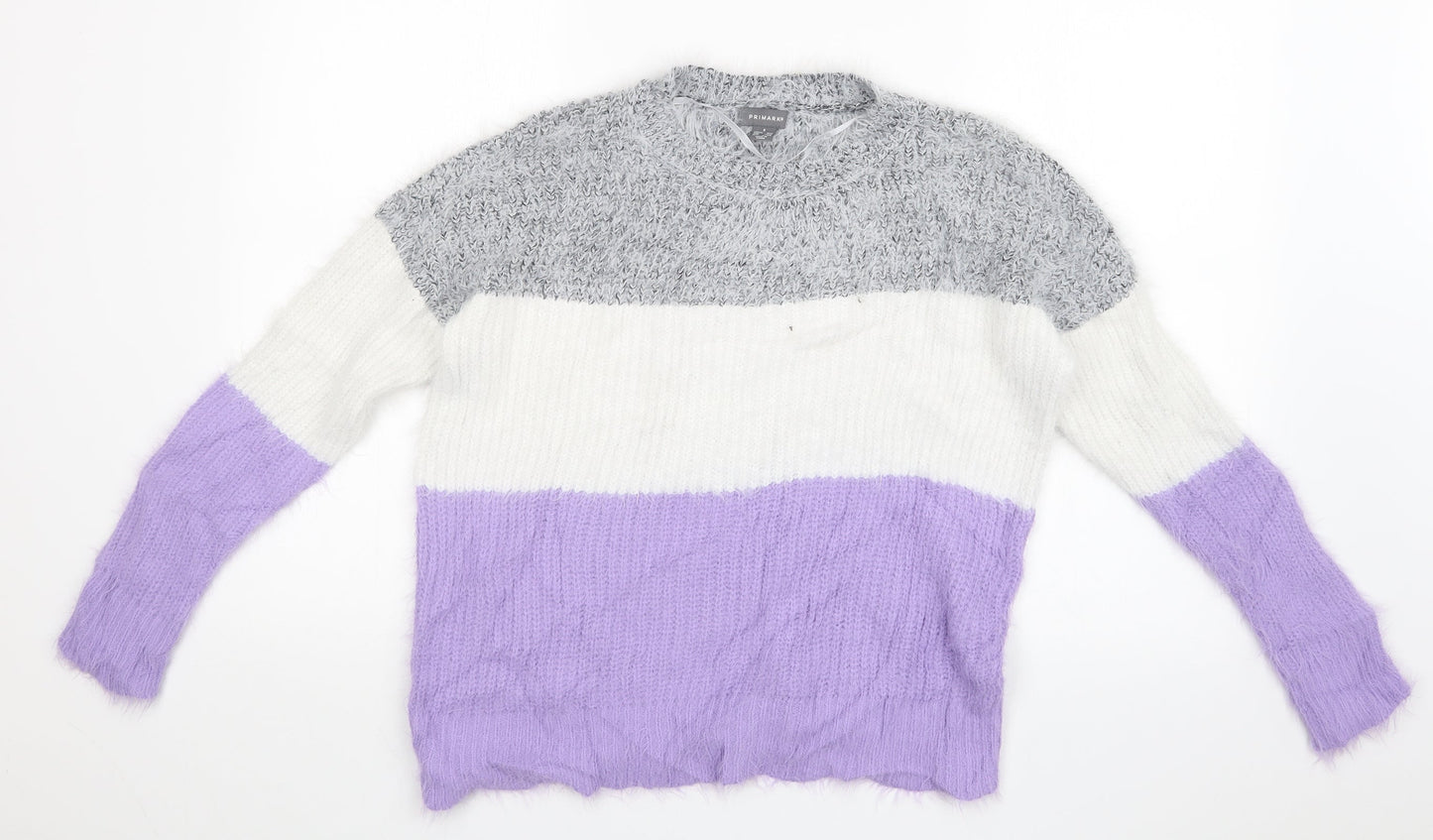 Primark Womens Multicoloured Striped  Pullover Jumper Size S