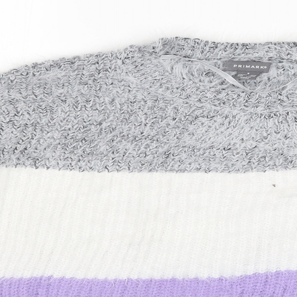 Primark Womens Multicoloured Striped  Pullover Jumper Size S