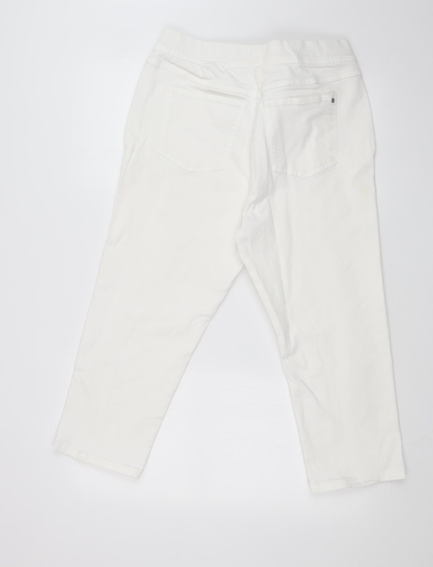 Womens UK Size 30 in Preworn Regular Fit Straight White Jeans