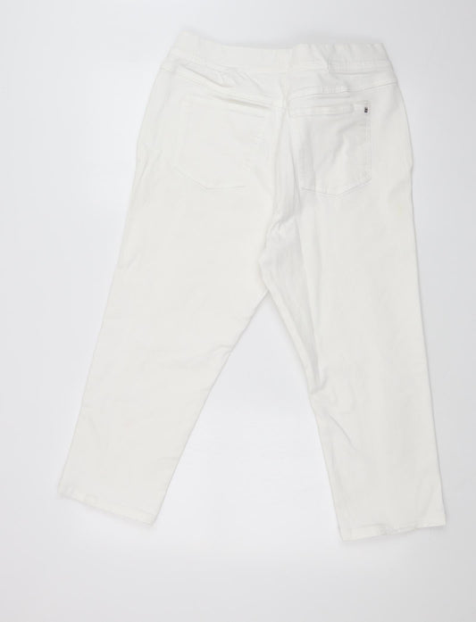 Womens UK Size 30 in Preworn Regular Fit Straight White Jeans