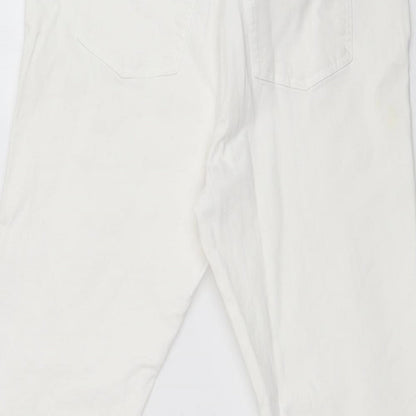 Womens UK Size 30 in Preworn Regular Fit Straight White Jeans