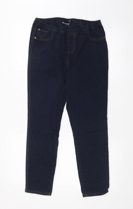 Womens UK Size 28 in Preworn  Jegging Blue Leggings