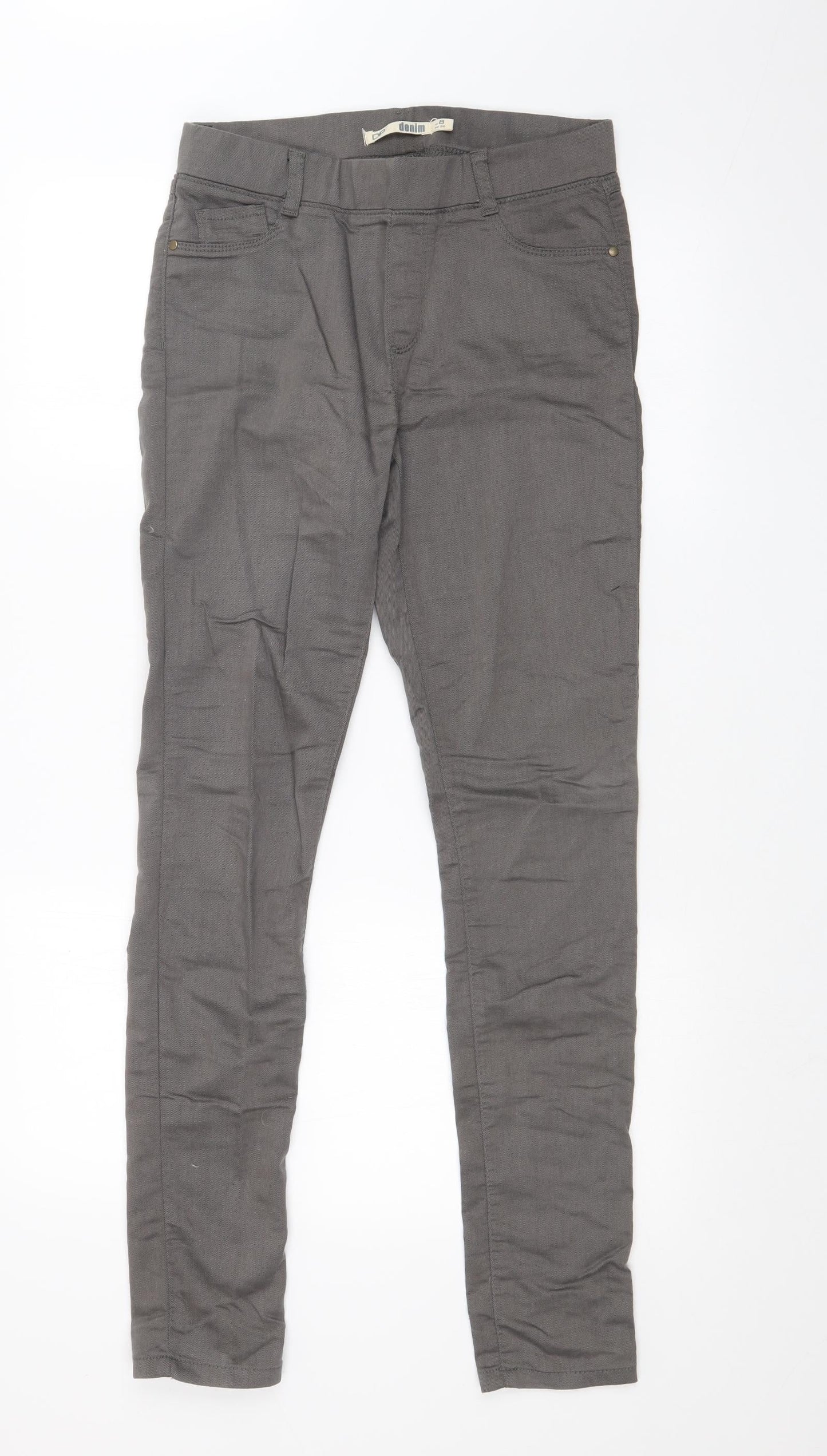 Dorothy Perkins Womens Grey   Skinny Jeans Size 8 L30 in