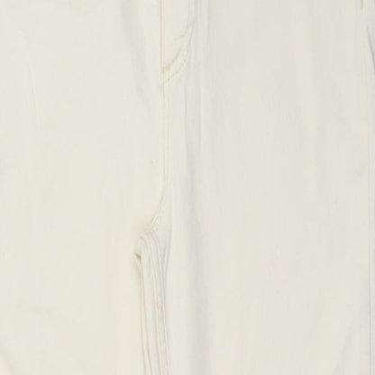 DENIM CO Womens White   Straight Jeans Size 14 L26 in