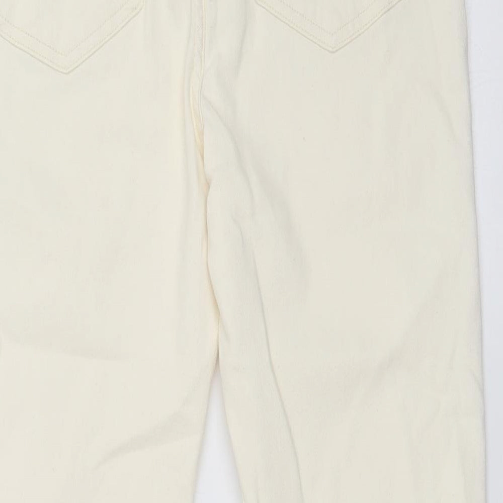 DENIM CO Womens White   Straight Jeans Size 14 L26 in