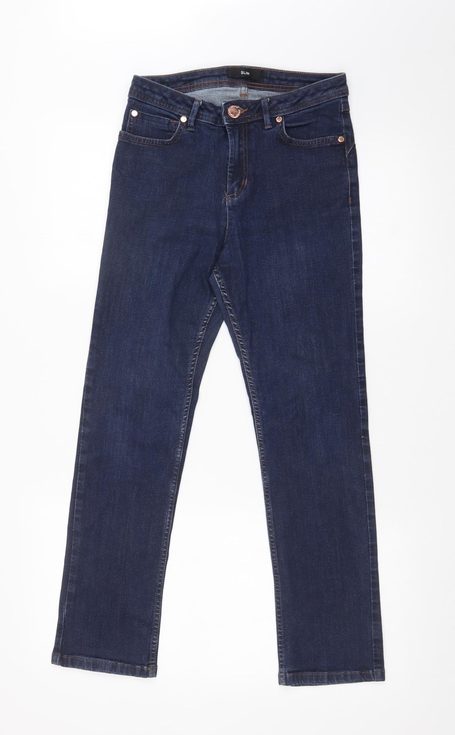 Womens UK Size 26 in Preworn Regular Fit Skinny Blue Jeans