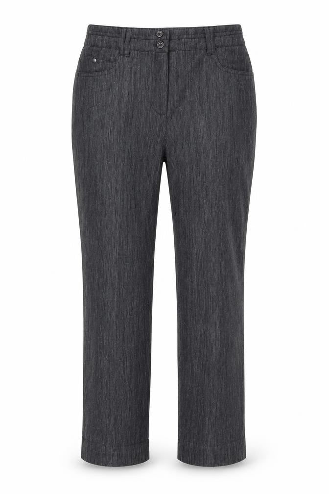 Womens UK Size 12 EWM Regular Fit Dress Pants Grey Trousers