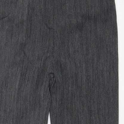 Womens UK Size 12 EWM Regular Fit Dress Pants Grey Trousers
