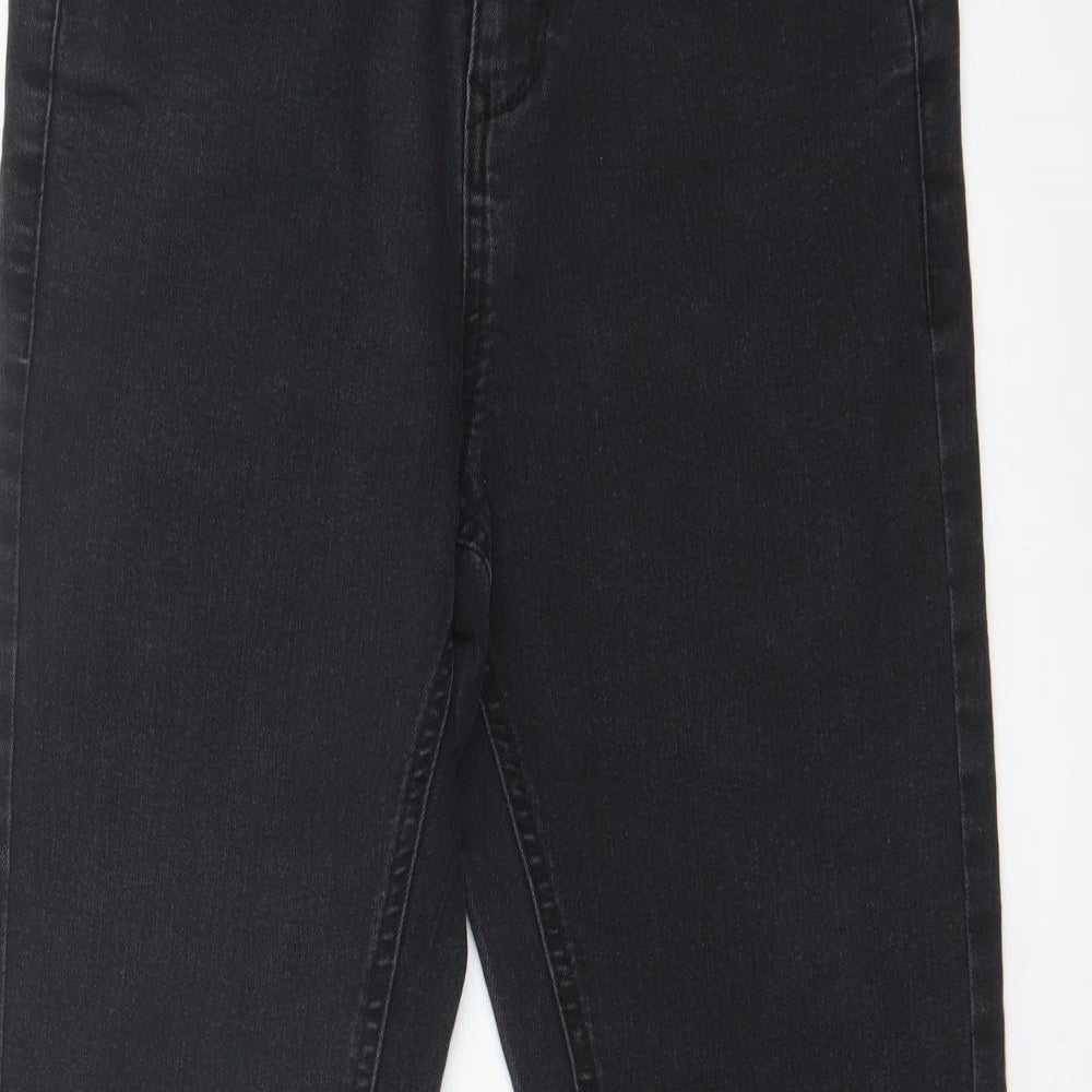 DENIM CO Womens Black   Straight Jeans Size 8 L28 in
