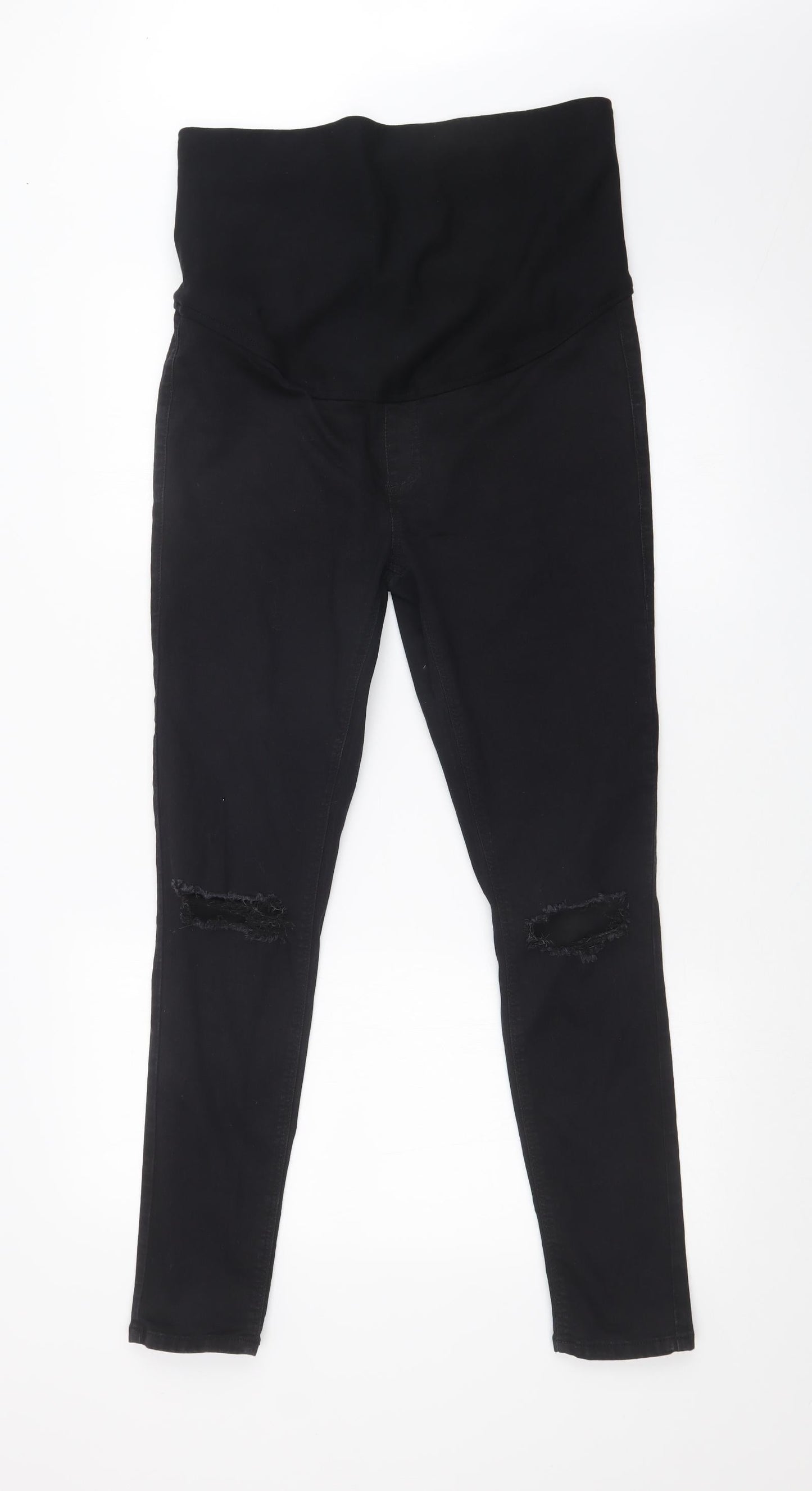 Topshop Womens Black  Denim Skinny Jeans Size 32 in L32 in