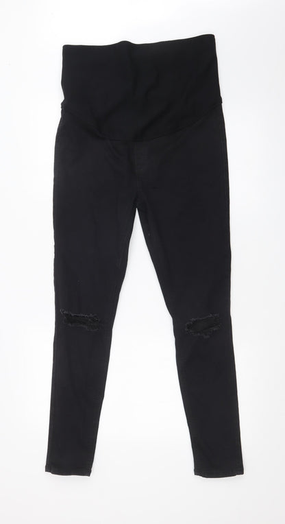 Topshop Womens Black  Denim Skinny Jeans Size 32 in L32 in