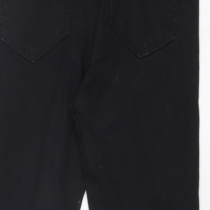 Topshop Womens Black  Denim Skinny Jeans Size 32 in L32 in