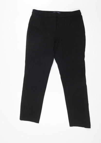 Womens UK Size 32 in M&S Regular Fit  Black Trousers