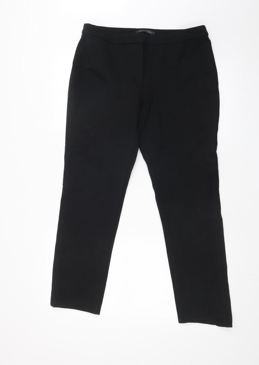 Womens UK Size 32 in M&S Regular Fit  Black Trousers