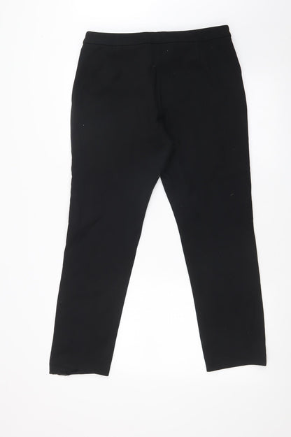 Womens UK Size 32 in M&S Regular Fit  Black Trousers
