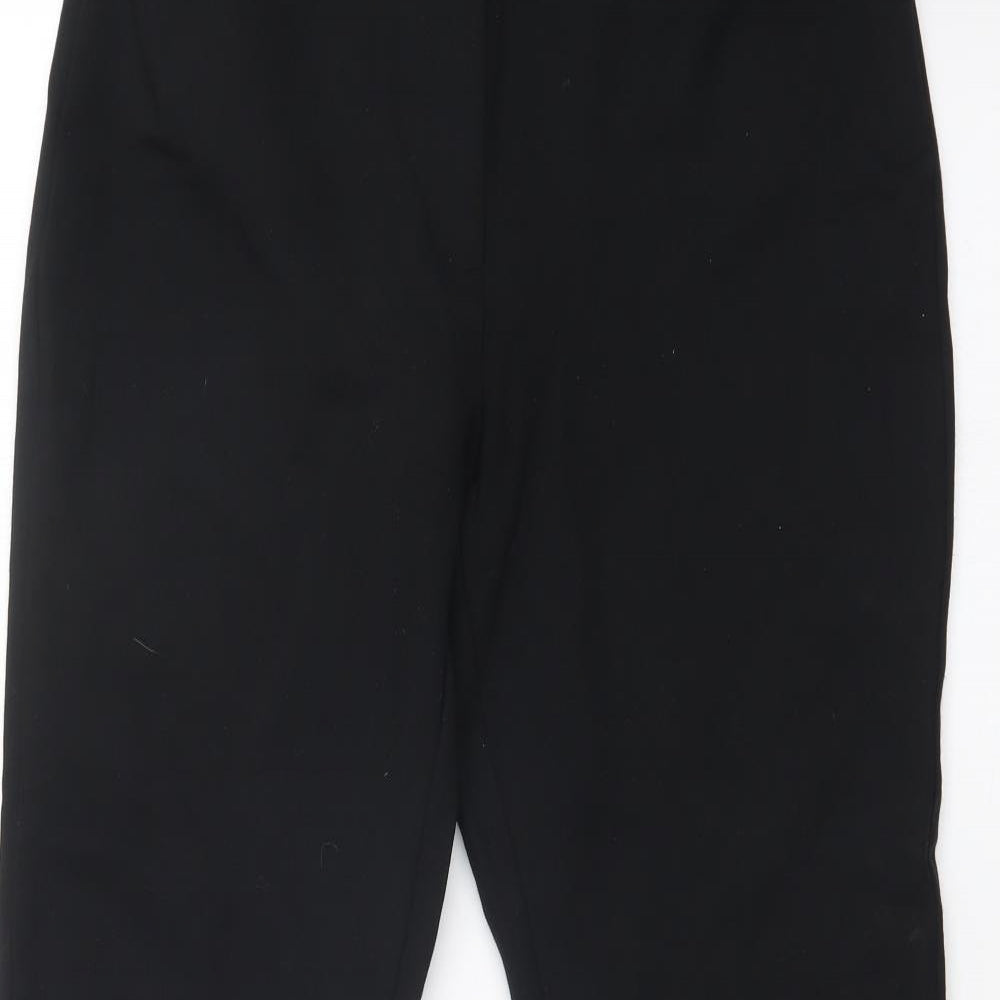 Womens UK Size 32 in M&S Regular Fit  Black Trousers