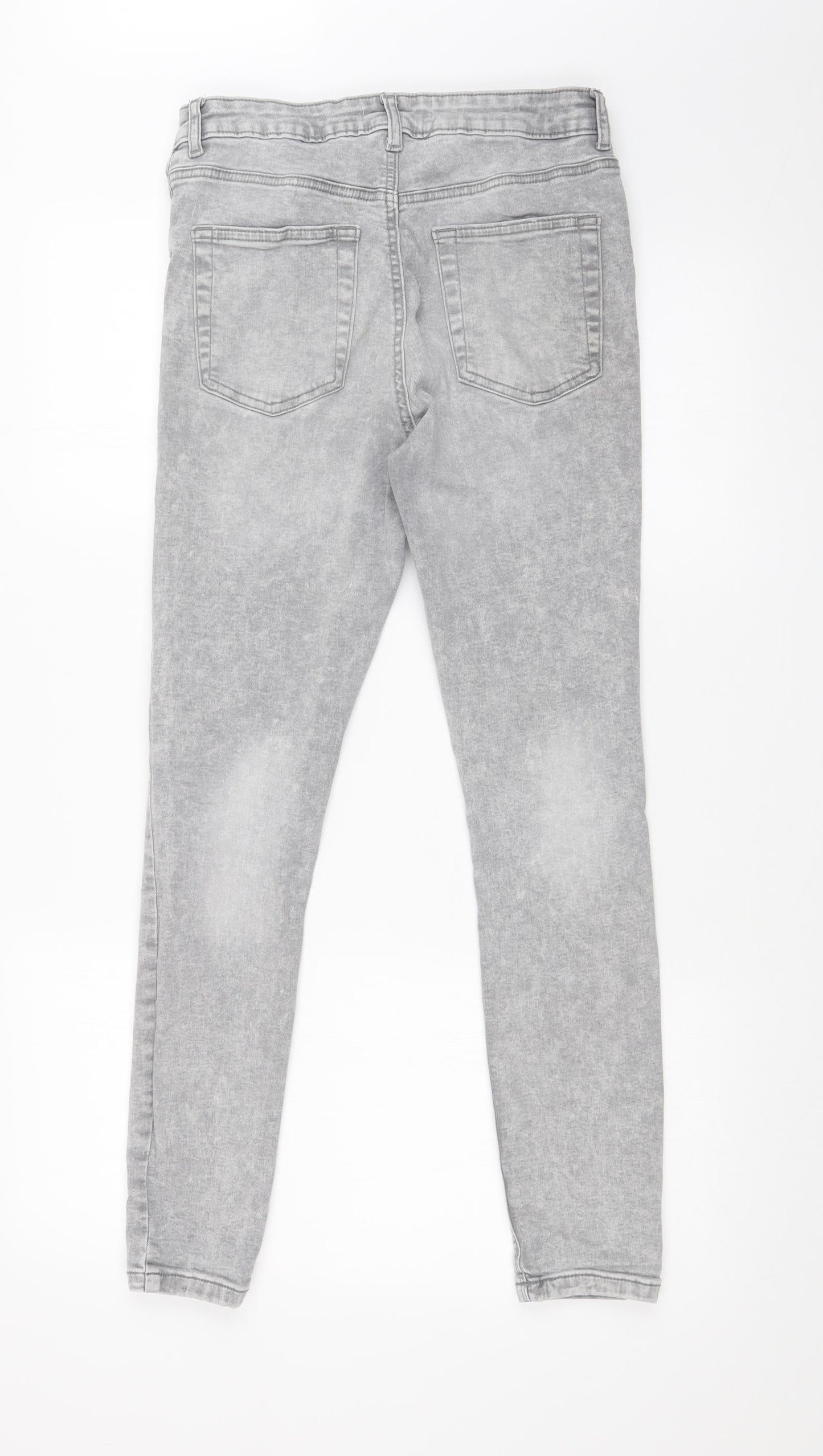 DENIM CO Womens Grey   Skinny Jeans Size 12 L26 in