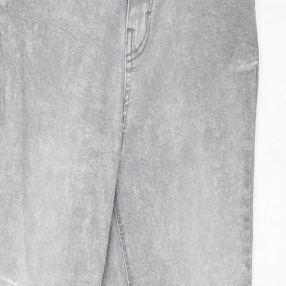 DENIM CO Womens Grey   Skinny Jeans Size 12 L26 in