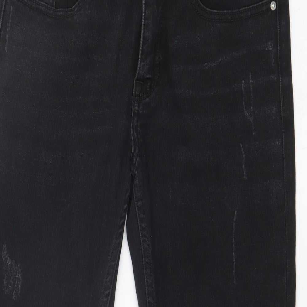 DIAMONDS & DIVA Womens Black   Skinny Jeans Size 10 L25 in