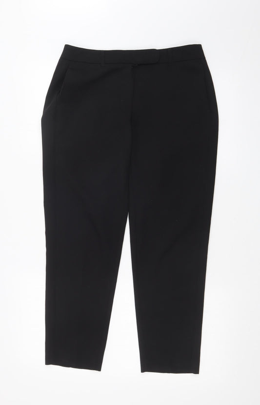 Womens UK Size 8 Dorothy Perkins Regular Fit  Black Trousers