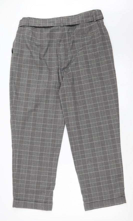 Warehouse Womens Multicoloured Check  Dress Pants Trousers Size 18 L24 in