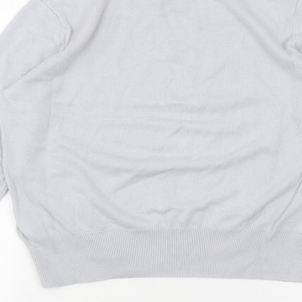 Womens UK Size S Oasis Blue Basic T-Shirt