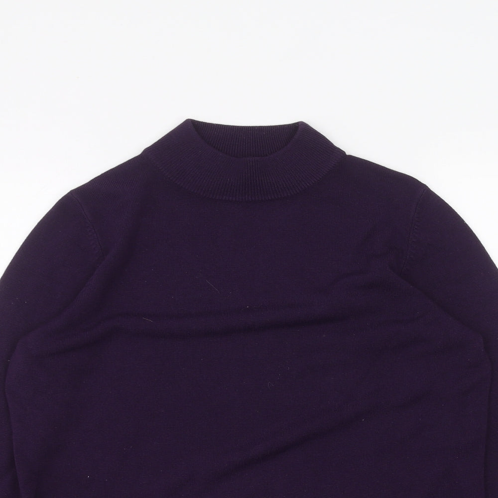 Womens UK Size 8 Marks and Spencer Purple Basic T-Shirt