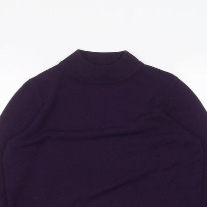 Womens UK Size 8 Marks and Spencer Purple Basic T-Shirt