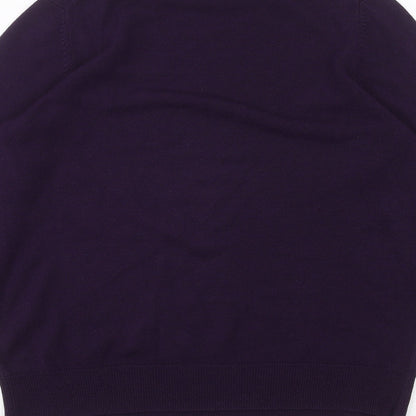 Womens UK Size 8 Marks and Spencer Purple Basic T-Shirt