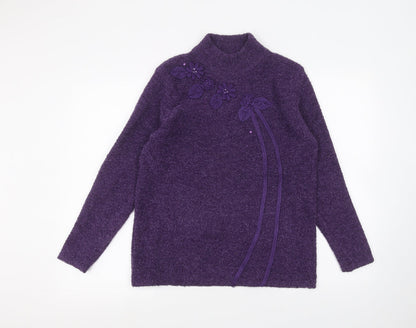 Womens UK Size S fay louise Purple Pullover Jumper