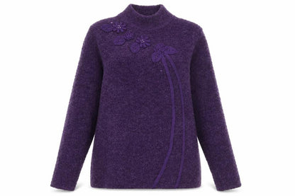 Womens UK Size S fay louise Purple Pullover Jumper