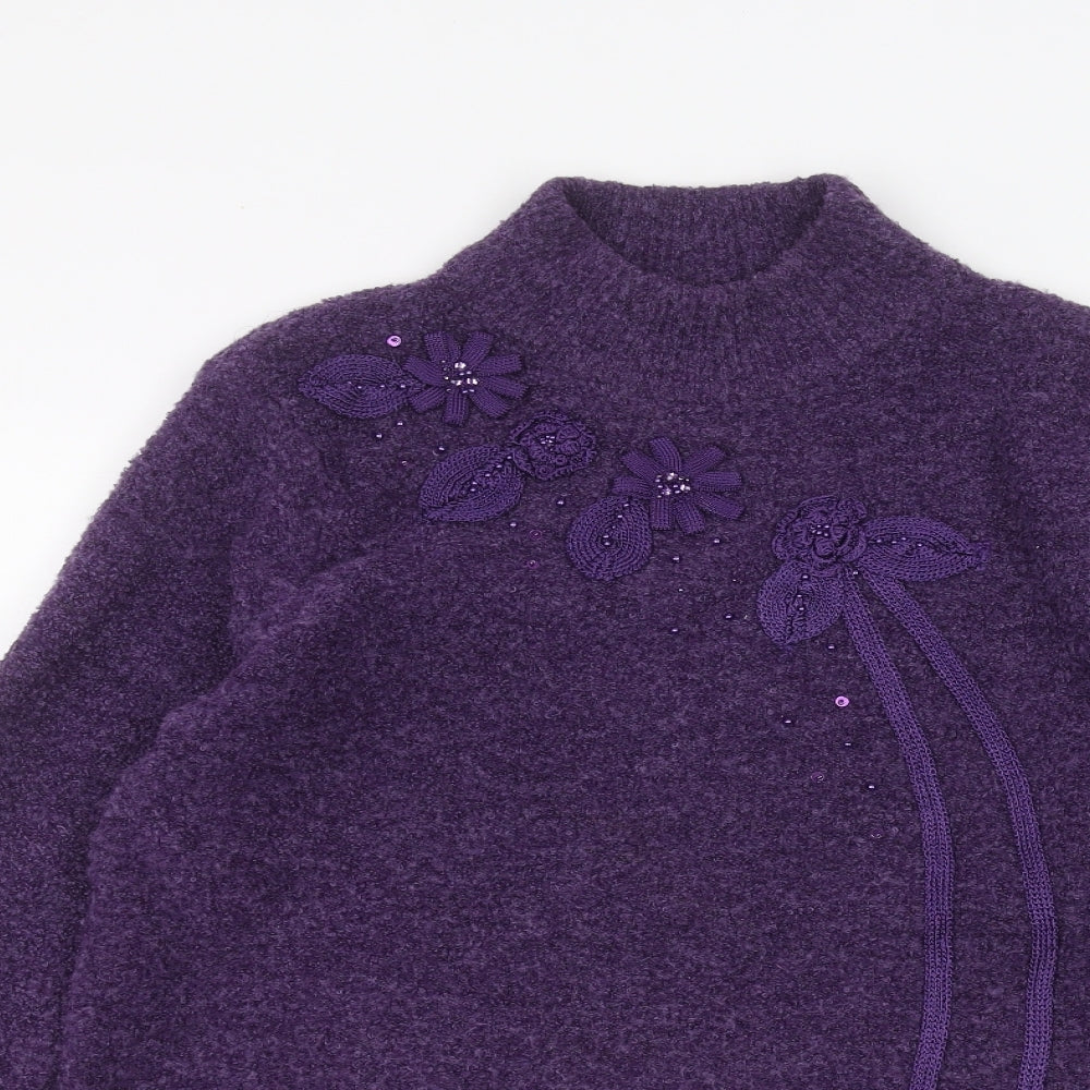 Womens UK Size S fay louise Purple Pullover Jumper