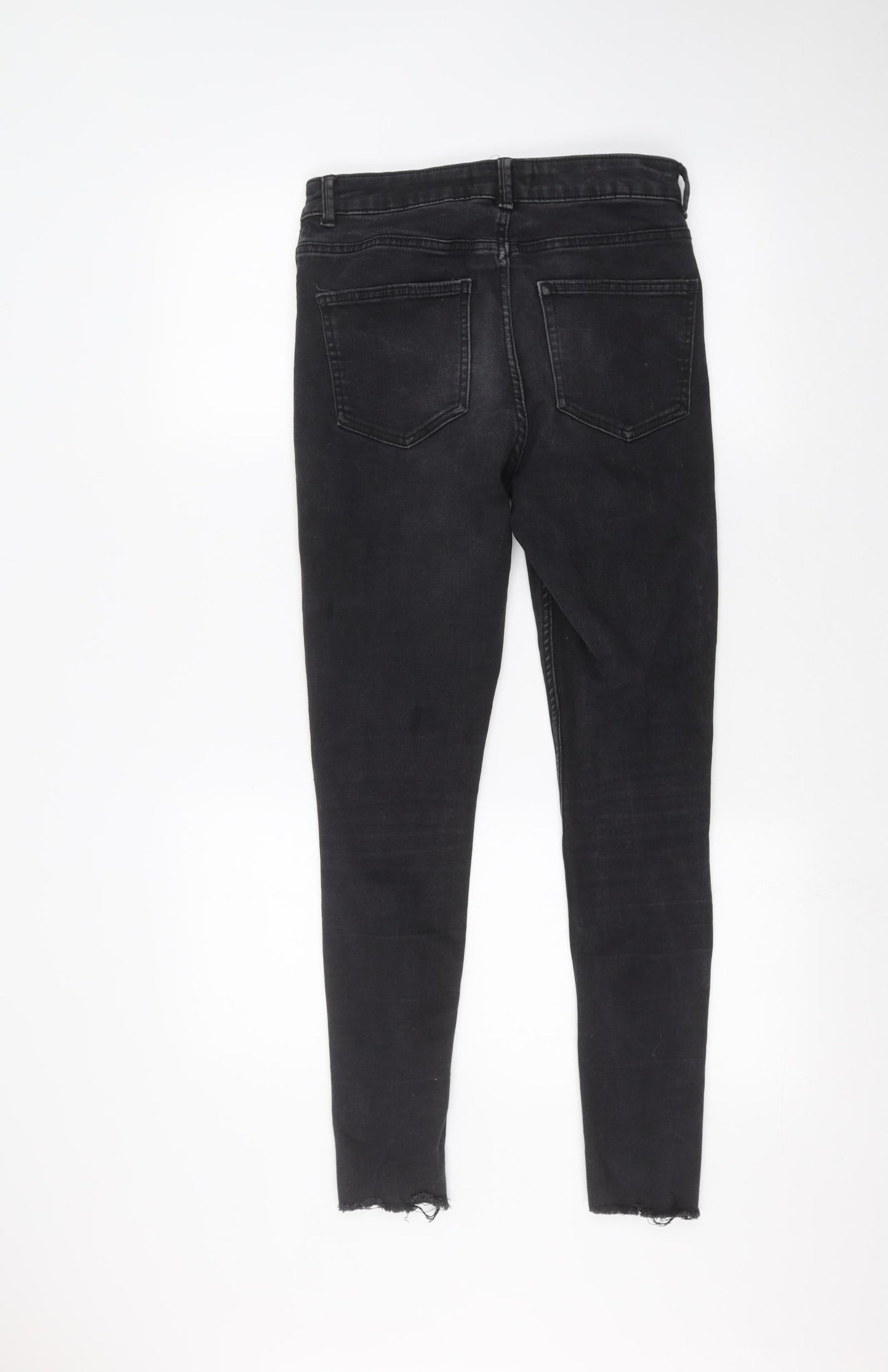 Denim & Co. Womens Black   Skinny Jeans Size 12 L28 in
