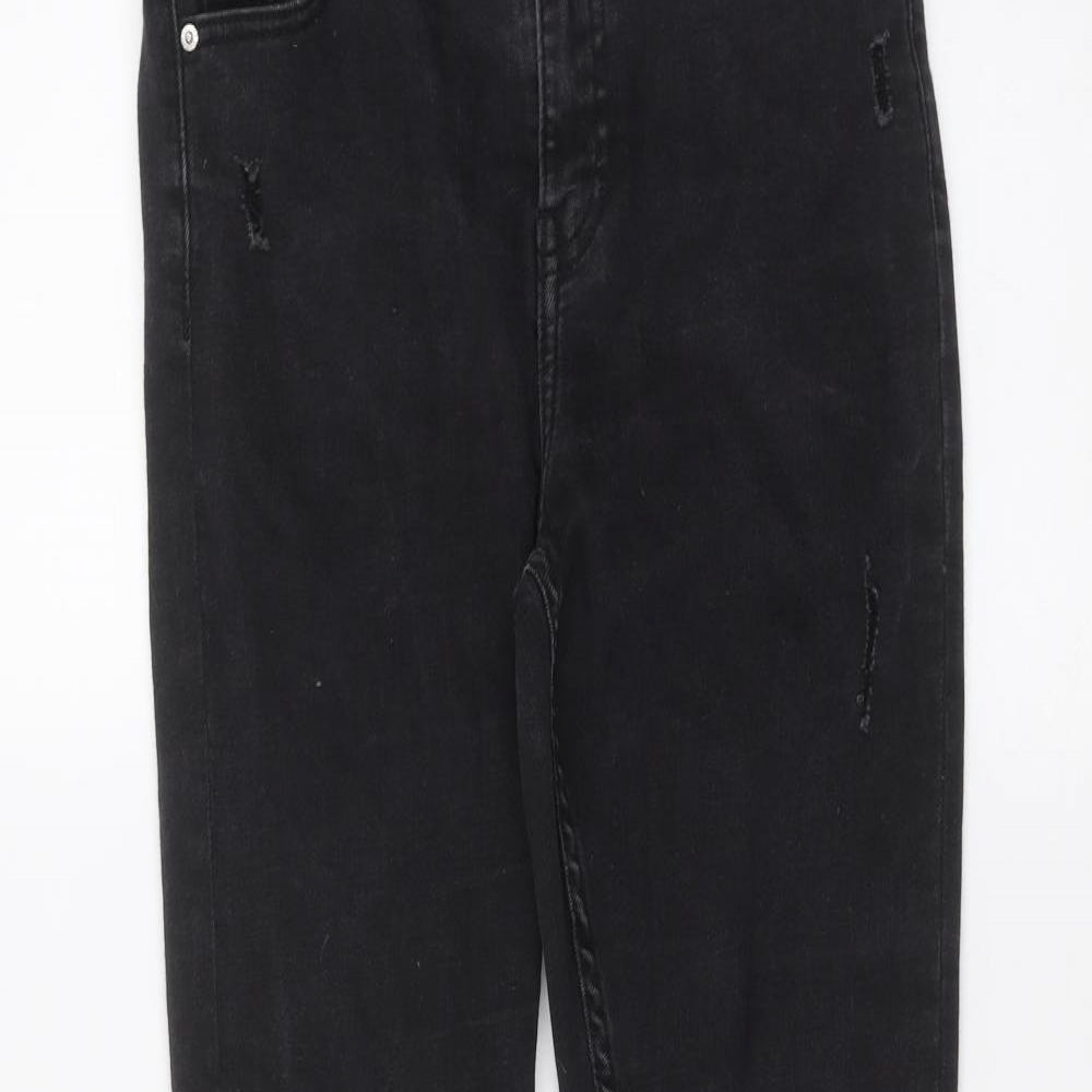 Denim & Co. Womens Black   Skinny Jeans Size 12 L28 in