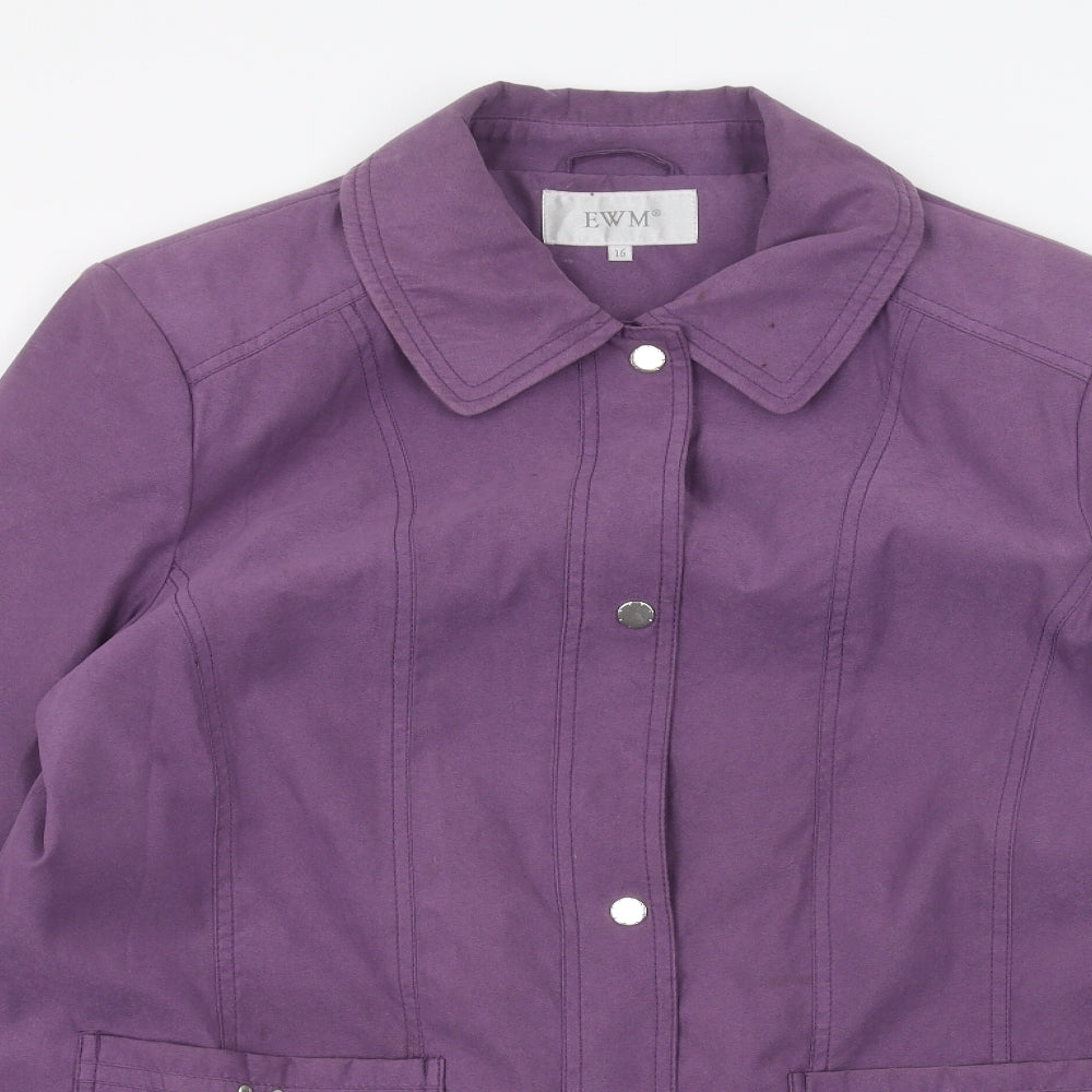 Womens UK Size 16 EWM Purple Jacket