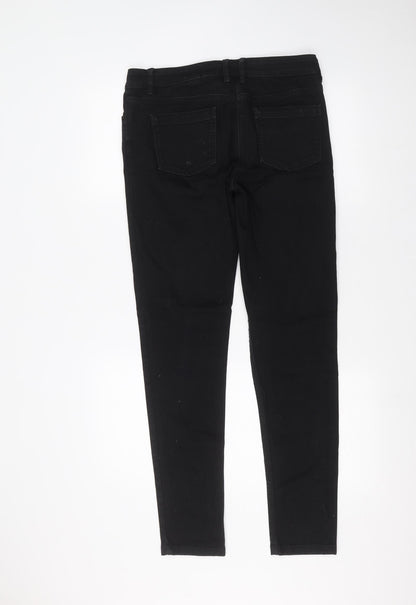 NEXT Womens Black   Skinny Jeans Size 10 L28 in