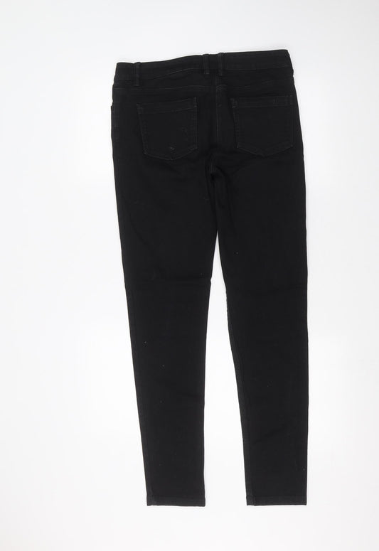 NEXT Womens Black   Skinny Jeans Size 10 L28 in