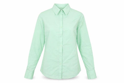 Womens UK Size 6 Premier Green Basic Button-Up