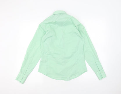 Womens UK Size 6 Premier Green Basic Button-Up