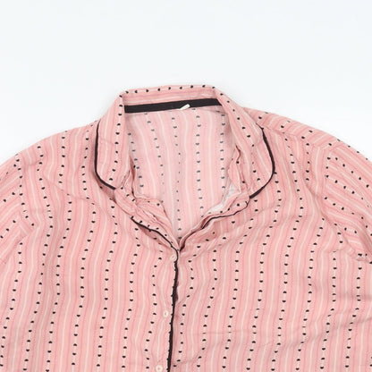 Womens UK Size 16 Atmosphere Pink Basic Button-Up