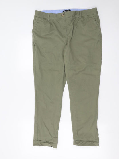 Womens UK Size 14 Papaya Regular Fit Skinny Green Jeans