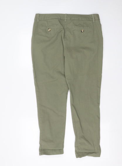 Womens UK Size 14 Papaya Regular Fit Skinny Green Jeans